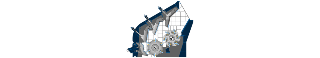 With high reduction ratios, the HAZEMAG’s HPC Compound Crushers are used for Primary Crushing duties in the Cement Industry – producing feed material for further processing in a ball mill.