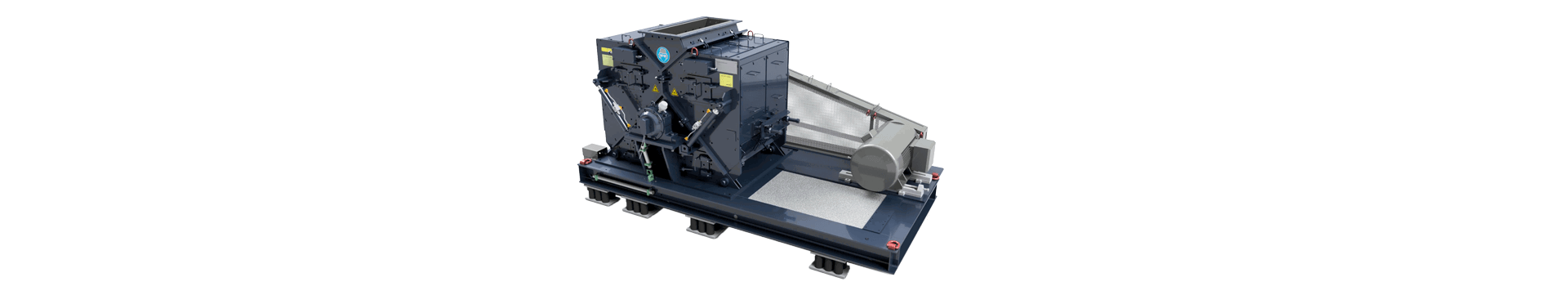 HUV hammer mills are primarily used for processing raw materials in the iron and steel industry, as well as for secondary and/or tertiary crushing of various soft to medium-hard minerals.