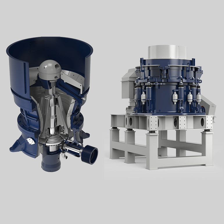 HAZEMAG Cone Crusher HCC F-Series floating shaft cone crusher